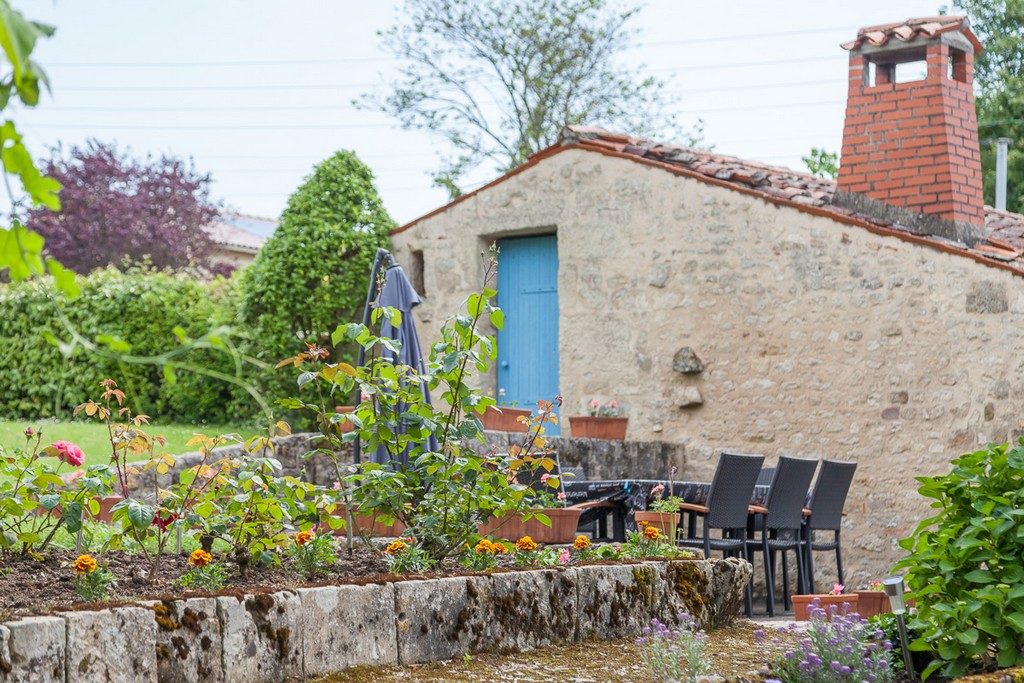 La terrasse du Gite de la Gravée à Saint Michel le Cloucq
