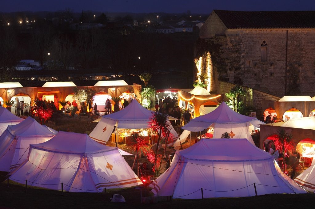 Marché de Noel à Maillezais en sud Vendée