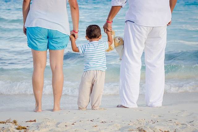 En famille à la plage en Vendée