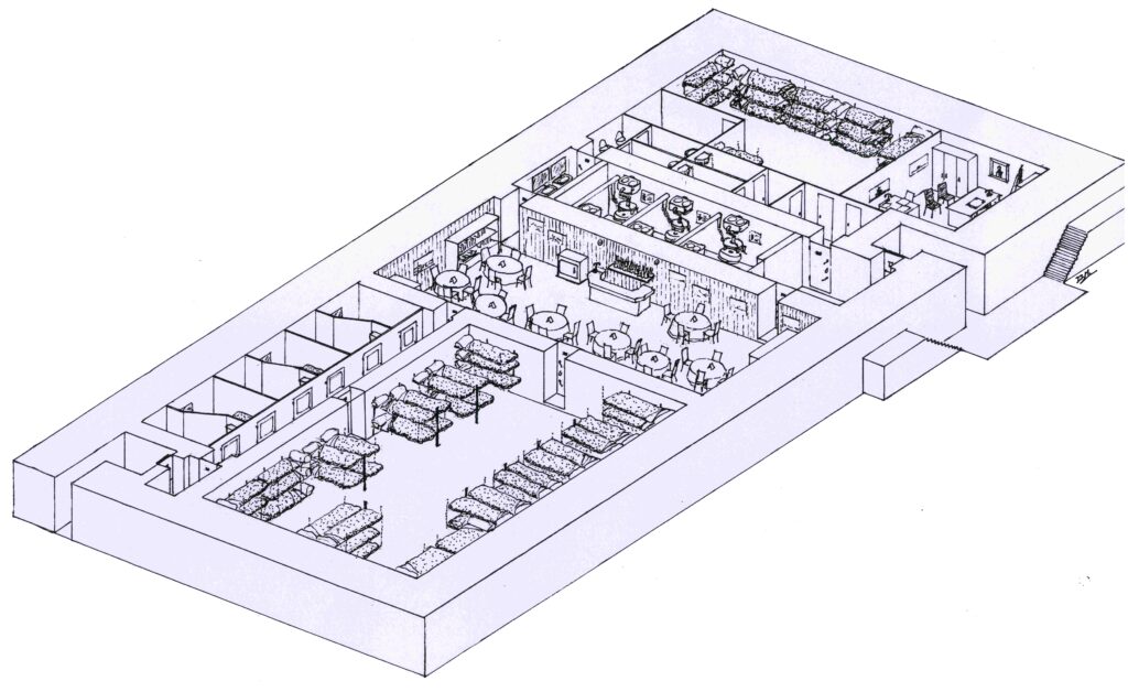 Plan du bunker à la Rochelle : invisible de l'extérieur