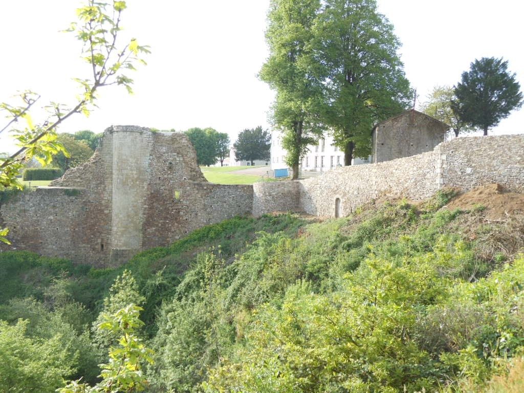 Remparts du vieux château à Mervent : à découvrir lors d'une balade lors de votre séjour au gite de la Gravée